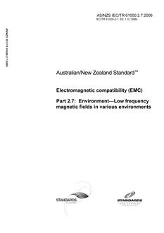 AS/NZS IEC TR 61000.2.7 PDF