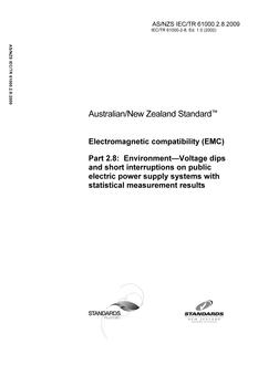 AS/NZS IEC TR 61000.2.8 PDF