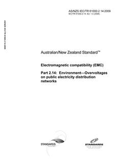 AS/NZS IEC TR 61000.2.14 PDF