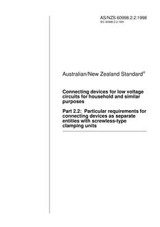 AS/NZS 60998.2.2:1998 PDF