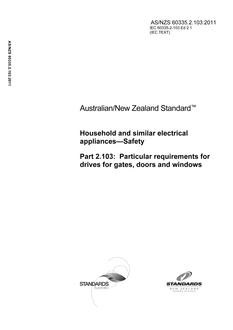 AS/NZS 60335.2.103:2011 PDF