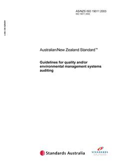 AS/NZS ISO 19011:2003 PDF