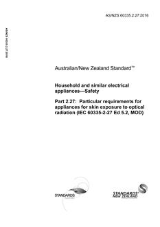 AS/NZS 60335.2.27:2016 PDF