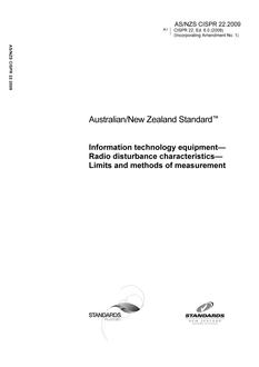 AS/NZS CISPR 22 PDF