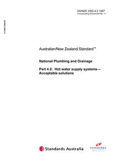 AS/NZS 3500.4.2:1997 PDF