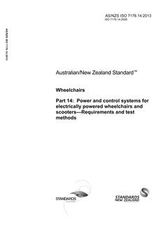 AS/NZS ISO 7176.14 PDF