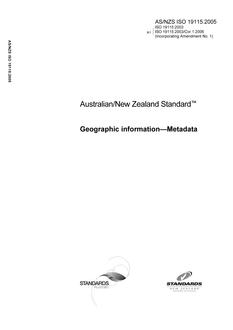 AS/NZS ISO 19115:2005 PDF