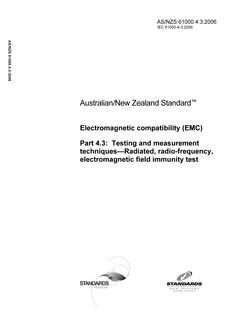 AS/NZS 61000.4.3:2006 PDF