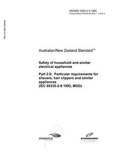 AS/NZS 3350.2.8:1995 PDF