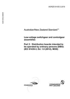 AS/NZS 61439.3 PDF