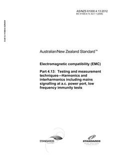 AS/NZS 61000.4.13 PDF