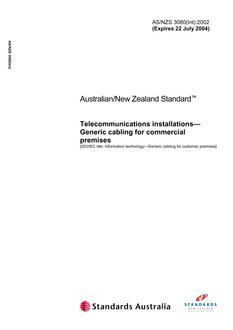 AS/NZS 3080(INT):2002 PDF