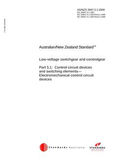 AS/NZS 3947.5.1:2000 PDF