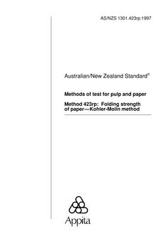 AS/NZS 1301.423RP:1997 PDF