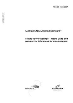 AS/NZS 1385 PDF