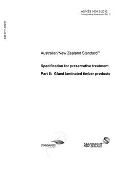 AS/NZS 1604.5:2012 PDF