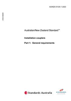 AS/NZS 61535.1:2003 PDF