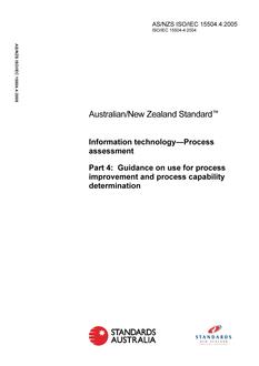 AS/NZS ISO/IEC 15504.4 PDF