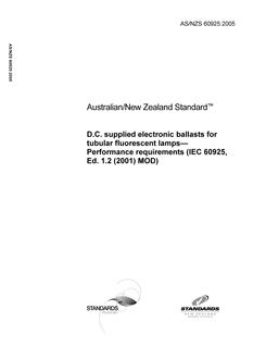 AS/NZS 60925 PDF