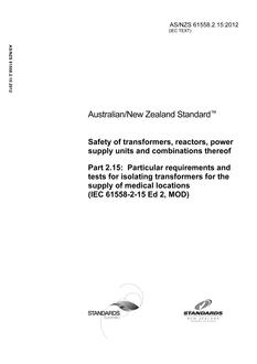 AS/NZS 61558.2.15 PDF