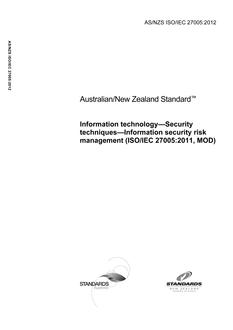 AS/NZS ISO/IEC 27005 PDF