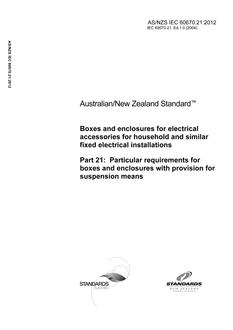 AS/NZS IEC 60670.21 PDF