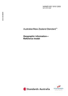 AS/NZS ISO 19101:2003 PDF