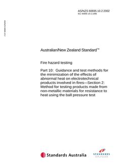 AS/NZS 60695.10.2:2002 PDF