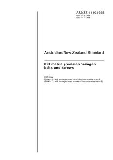 AS/NZS 1110:1995 PDF