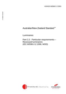 AS/NZS 60598.2.2:2001 PDF