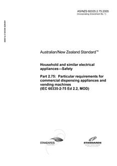 AS/NZS 60335.2.75:2005 PDF