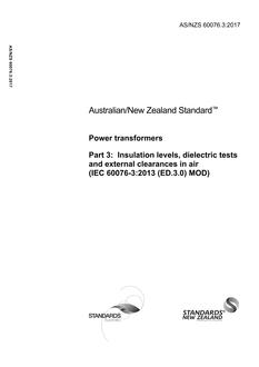 AS/NZS 60076.3 PDF