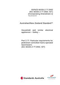 AS/NZS 60335.2.77:2002 PDF