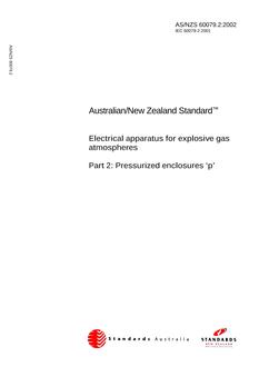 AS/NZS 60079.2:2002 PDF