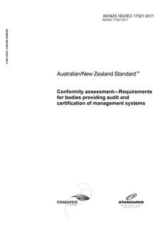 AS/NZS ISO/IEC 17021:2011 PDF