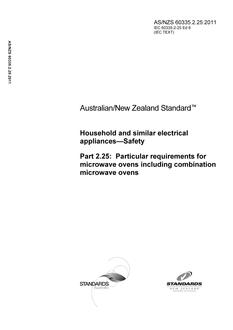 AS/NZS 60335.2.25:2011 PDF