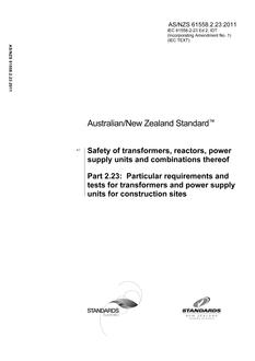 AS/NZS 61558.2.23 PDF