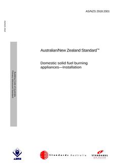 AS/NZS 2918:2001 PDF