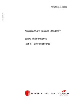 AS/NZS 2243.8:2001 PDF