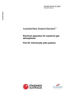 AS/NZS 60079.25:2004 PDF