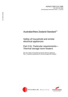 AS/NZS 3350.2.61:1995 PDF