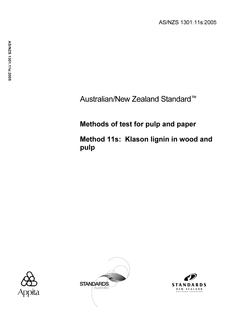 AS/NZS 1301.11S:2005 PDF