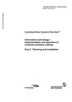 AS/NZS ISO/IEC 14763.2:2014 PDF