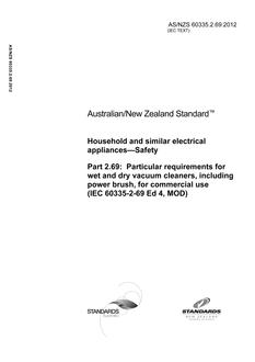 AS/NZS 60335.2.69:2012 PDF