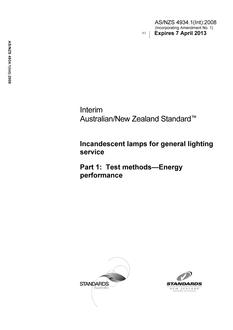 AS/NZS 4934.1(INT):2008 PDF