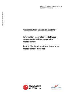 AS/NZS ISO/IEC 14143.3 PDF