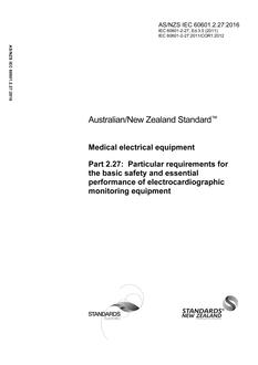 AS/NZS IEC 60601.2.27 PDF