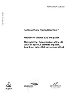 AS/NZS 1301.422S:2007 PDF