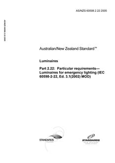 AS/NZS 60598.2.22 PDF