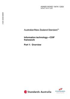 AS/NZS ISO/IEC 15474.1 PDF